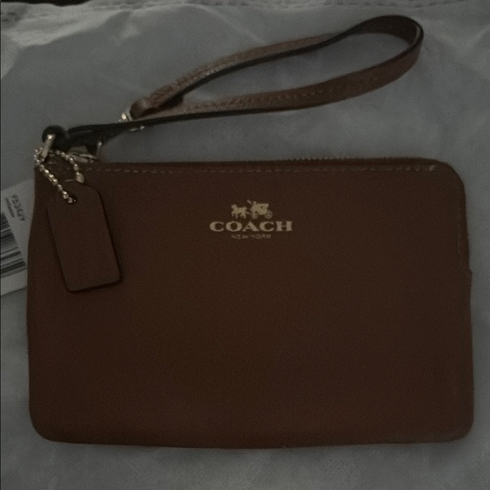 Coach Brown Wristlet - Brand New with Tags